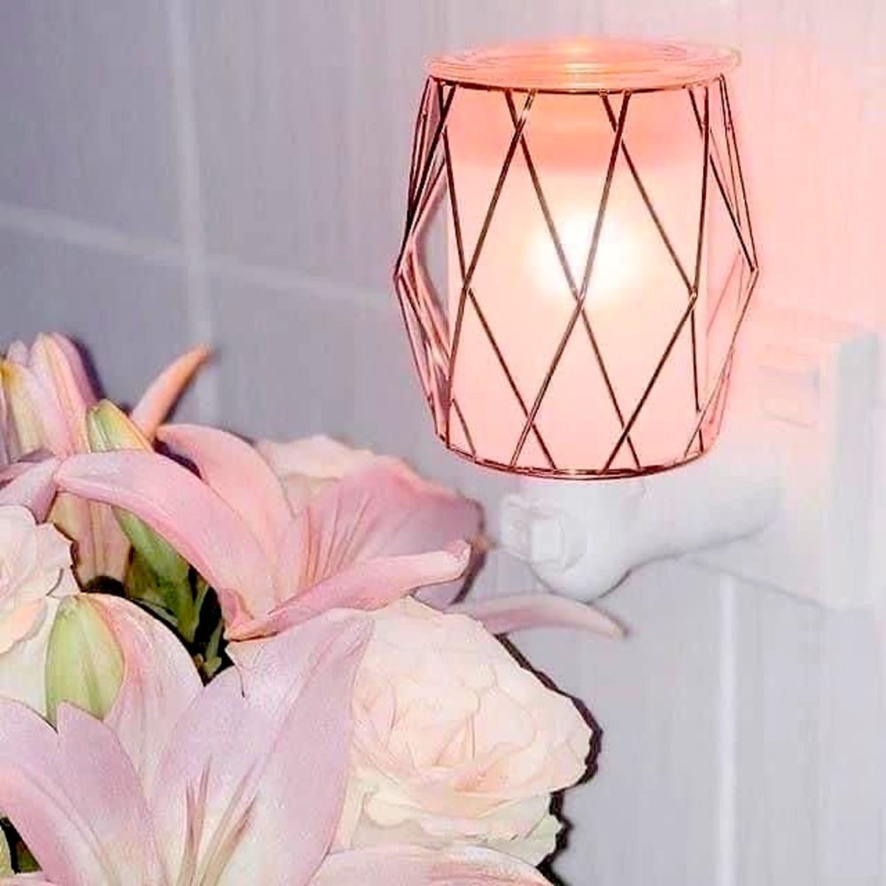 SCENTSY Wire you blushing mini warmer. Excellent used condition! Like new!